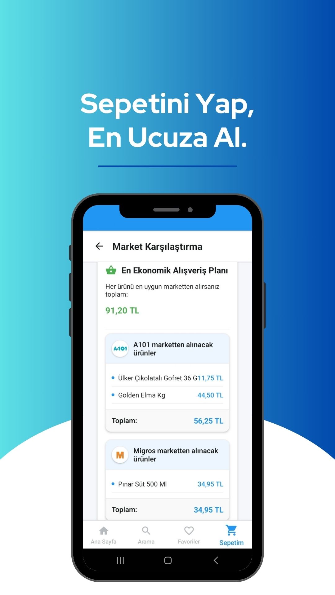Fiyatix Uygulama Ekranı